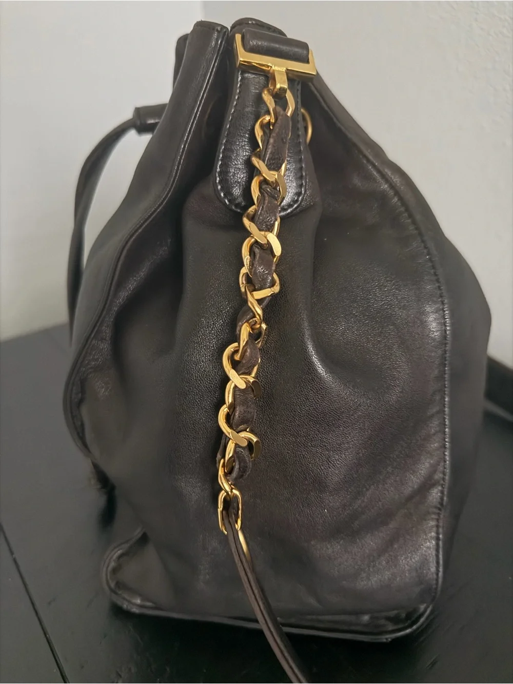 CHANEL vintage drawstring